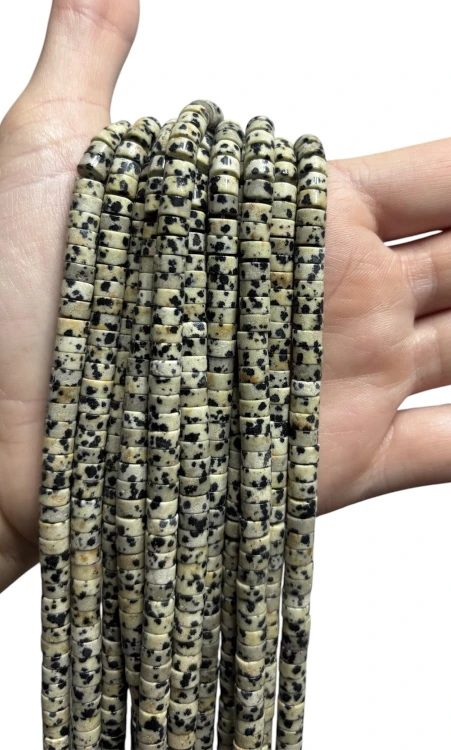 Jaspis dalmatyński krążek 3x6