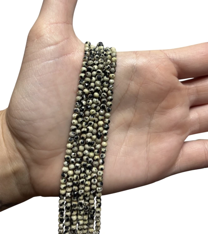Jaspis dalmatyński 3mm faset
