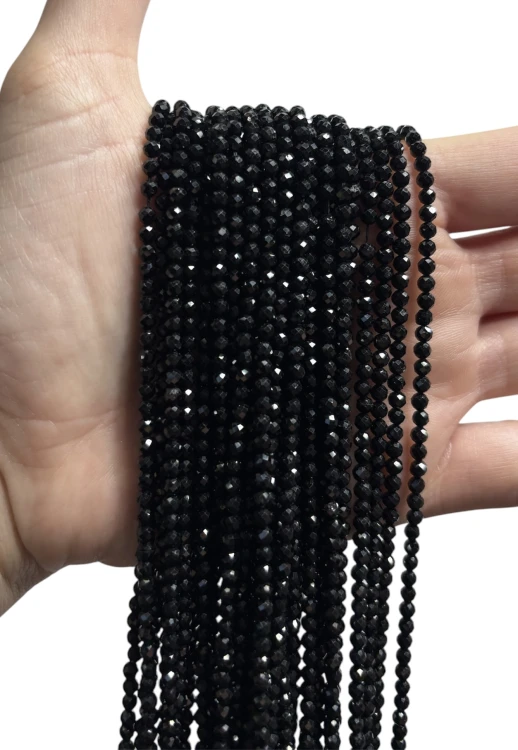 Turmalin czarny 3mm faset