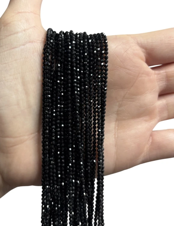 Turmalin czarny 2mm faset